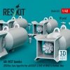 RESKIT RS48-0537 AN-M57 bombs (250 lbs, box-type fin) for all USAF & RAF of WW2 & Korean War (8 pcs) (3D Printed) 1/48